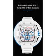 Mens Automatic Watch Multifunctional Fashion 30M Waterproof Quartz Mens Watches Silicone Band Sports Watch