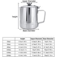 thumbnail image 2 of Jarra de acero inoxidable TANGJMXG jarra para leche con tapa para café con leche, 2 of 5