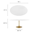 thumbnail image 5 of Lippa 78" Oval Wood Dining Table, 5 of 6