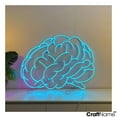 thumbnail image 3 of Craftnamesign Brain Neon Sign For Library Wall Decor, Brain Led Light Wall Sign, 3 of 5
