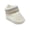 WHITE, variant on Infant Knit Slippers, Newborn