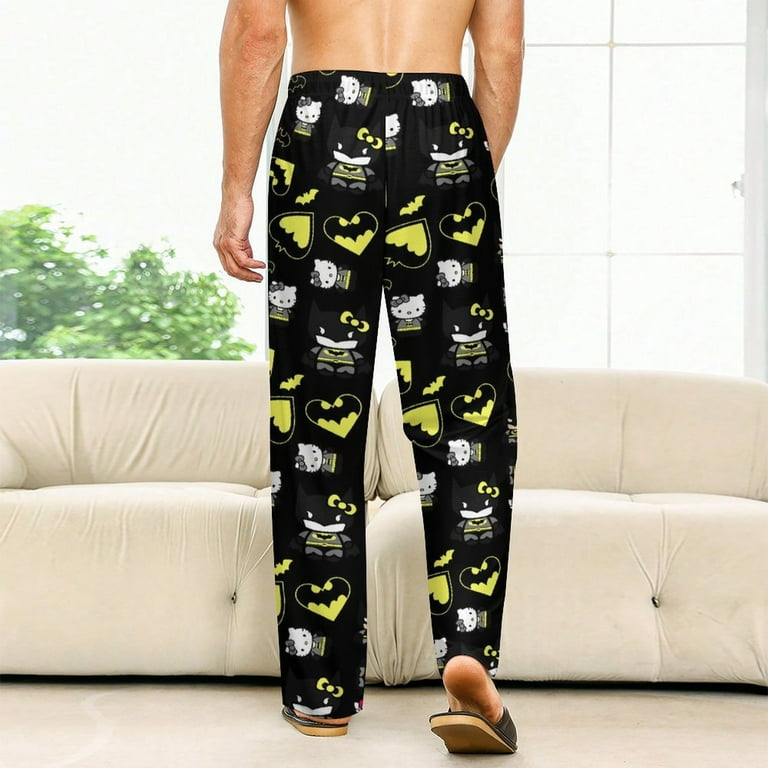 Hello Kitty Batman Pajamas Pants Women Autumn Winter Warm Flannel Lounge Sleep Bottoms Pajama Pants Halloween Christmas 4XL Walmart