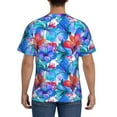thumbnail image 2 of Naloa Bright Flowers Men's T-Shirt Sport T-shirt Men's Basic Tee Casual Men's Shirt, Round Neck, Short Sleeves - Medium, 2 of 5