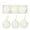 White, variant on christmas decorations 3.14-inch Christmas bulbs decorate Christmas trees, tree skirts, family gatherings and festival decorations