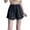 Black, variant on QHFBli Women Satin Silk Lace Trim Shorts Silky Low Rise Boxer Shorts Silk Satin Shorts For Elegant Lace Trim Sleepwear Lightweight Breezy Casual Comfortable Pajama Bottoms White M