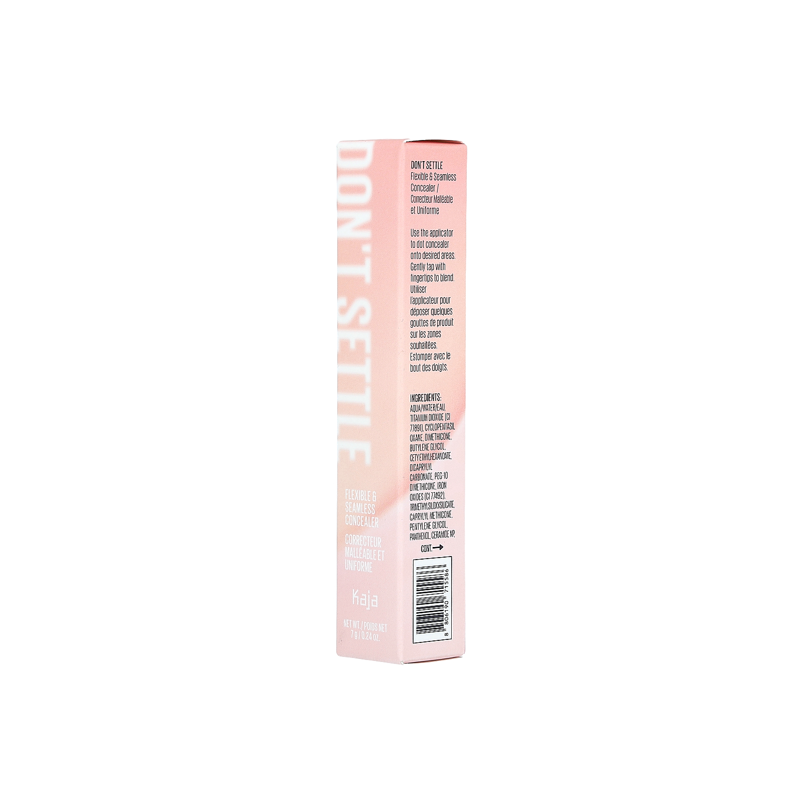 Kaja Don't Settle, Flexible & Seamless Concealer, 04 Waffles, 0.24 oz (7 g)