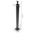 thumbnail image 2 of Adjustable Top Angle Line Post Top Mount Stainless Steel Black Finish Wood Concrete Level Deck Cable Railing Post 30°-drilled Stair Post 36"x2"x2", 2 of 21