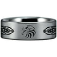 thumbnail image 2 of Celtic Eagle Tungsten Carbide Ring, 2 of 11