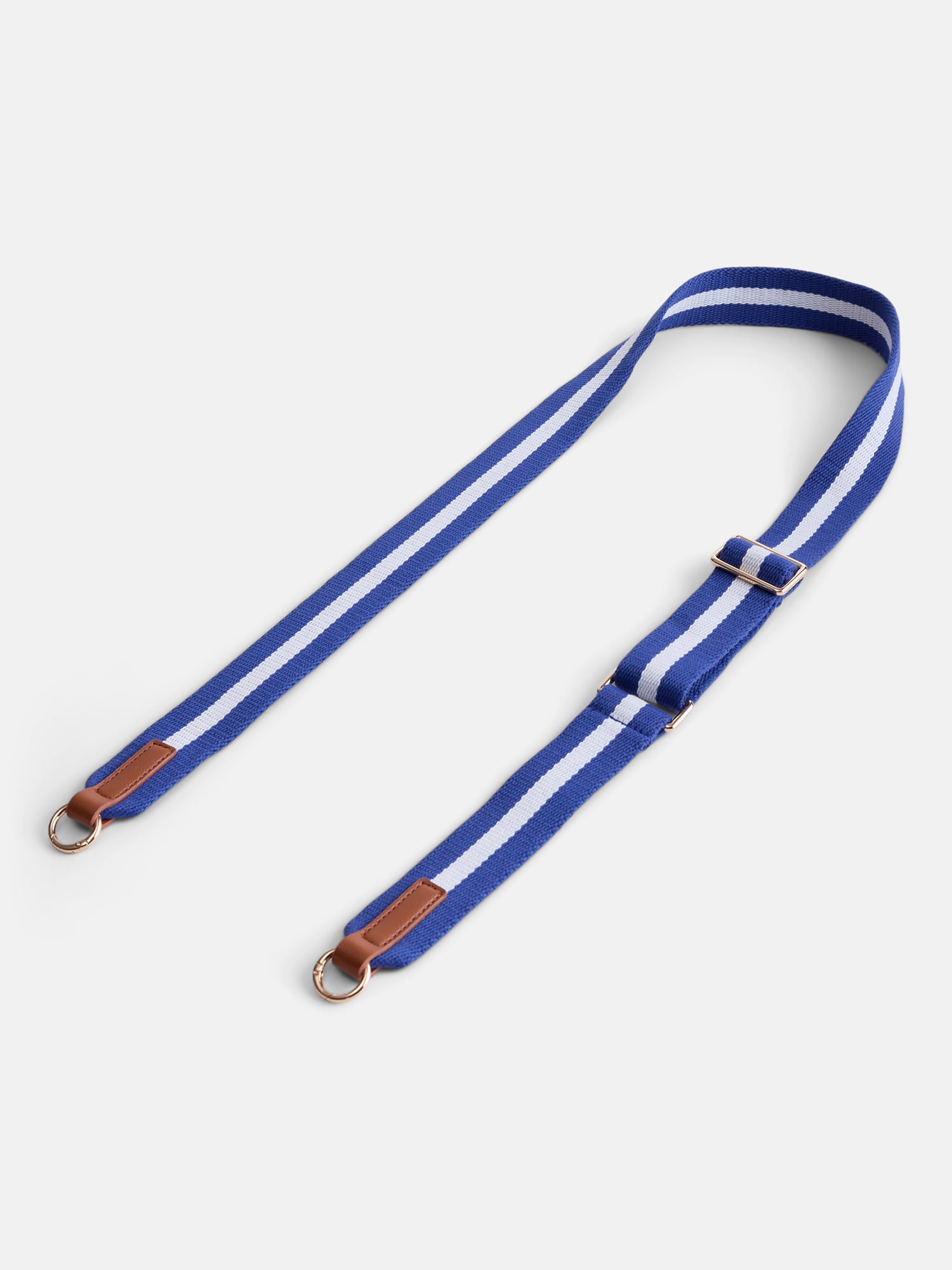 No Boundaries Women’s Game Day Webbed Bag Straps, Cobalt & White