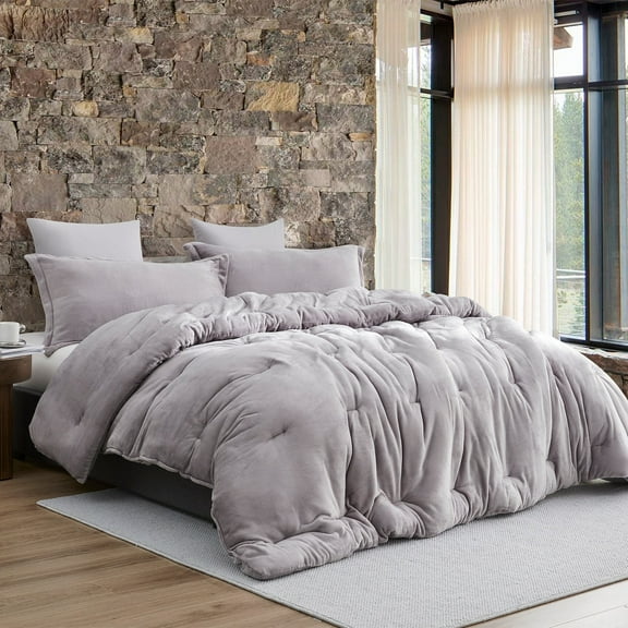 Coma Inducer Thicker Than Thick® - ® Oversized Comforter Set - Standard Plush Filling - Opal Gray King