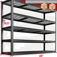 thumbnail image 4 of PMKES 65" Wide Garage Shelving Unit, 30" D Heavy Duty Garage Storage Shelves,3000 LBS Capacity, 5 Tier Industrial Adjustable Shelves for Basement Warehouse, 4 of 6