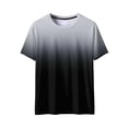 thumbnail image 6 of LIaqionyy T Shirt for Mens Gradient Casual Short Sleeve Crew Neck Lightweight Fashion Pullover Tops Clothes, 6 of 7