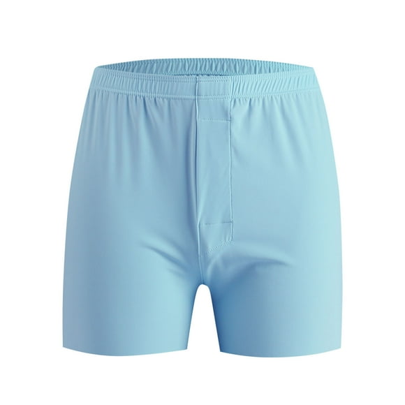 hotojiny Men's Lounge Shorts Big and Tall Elastic Waist Pj Bottoms 2025 Summer Solid Color Seamless Sleep Shorts