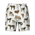 thumbnail image 4 of Lsque Mens Swim Trunks Cow Pattern - Bathing Suit Compression Liner - Beach Swim Shorts Swimwear - (S-3XL) - Stretch Quick Dry -Medium, 4 of 9