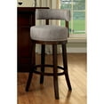 thumbnail image 3 of Furniture of America Jensen Swivel Bar Stools - Set of 2, 29", Light Gray, 3 of 5