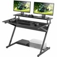 thumbnail image 1 of FITUEYES Bureau Mobile pour Ordinateur avec Étagère pour Moniteur, 1 of 7