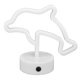 thumbnail image 5 of Luz LED de neón con forma de delfín, accesorio único para decoración de habitación con USB o batería, con base, 5 of 14