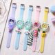 thumbnail image 2 of Reloj luminoso de dibujos animados HelloKitty, reloj electrónico multicolor para niños, Cinnamoroll, Kawaii, Kuromi, regalo de cumpleaños para niña linda, 2 of 5