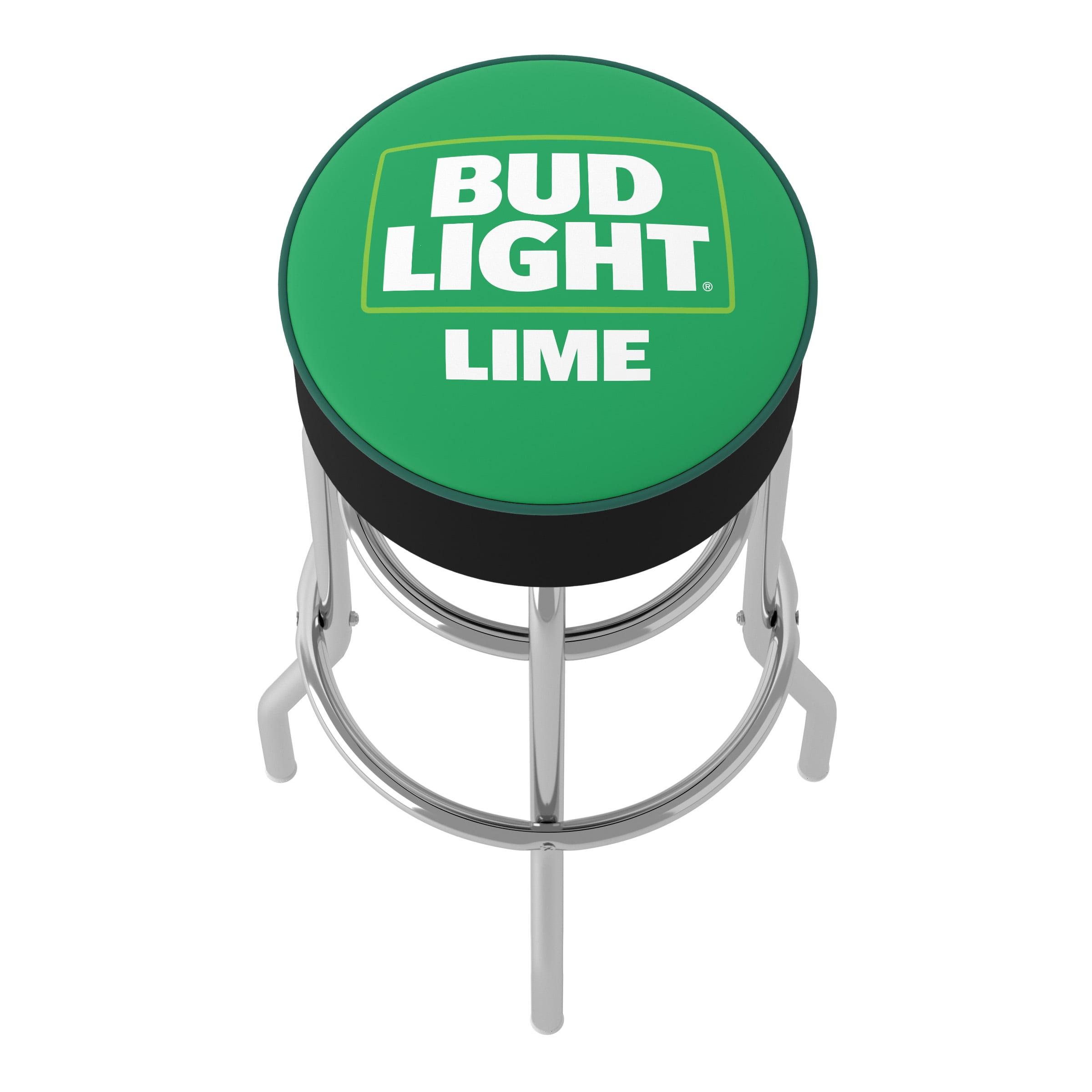 Trademark Gameroom Bud Light Lime Bar Stool with Padded Seat