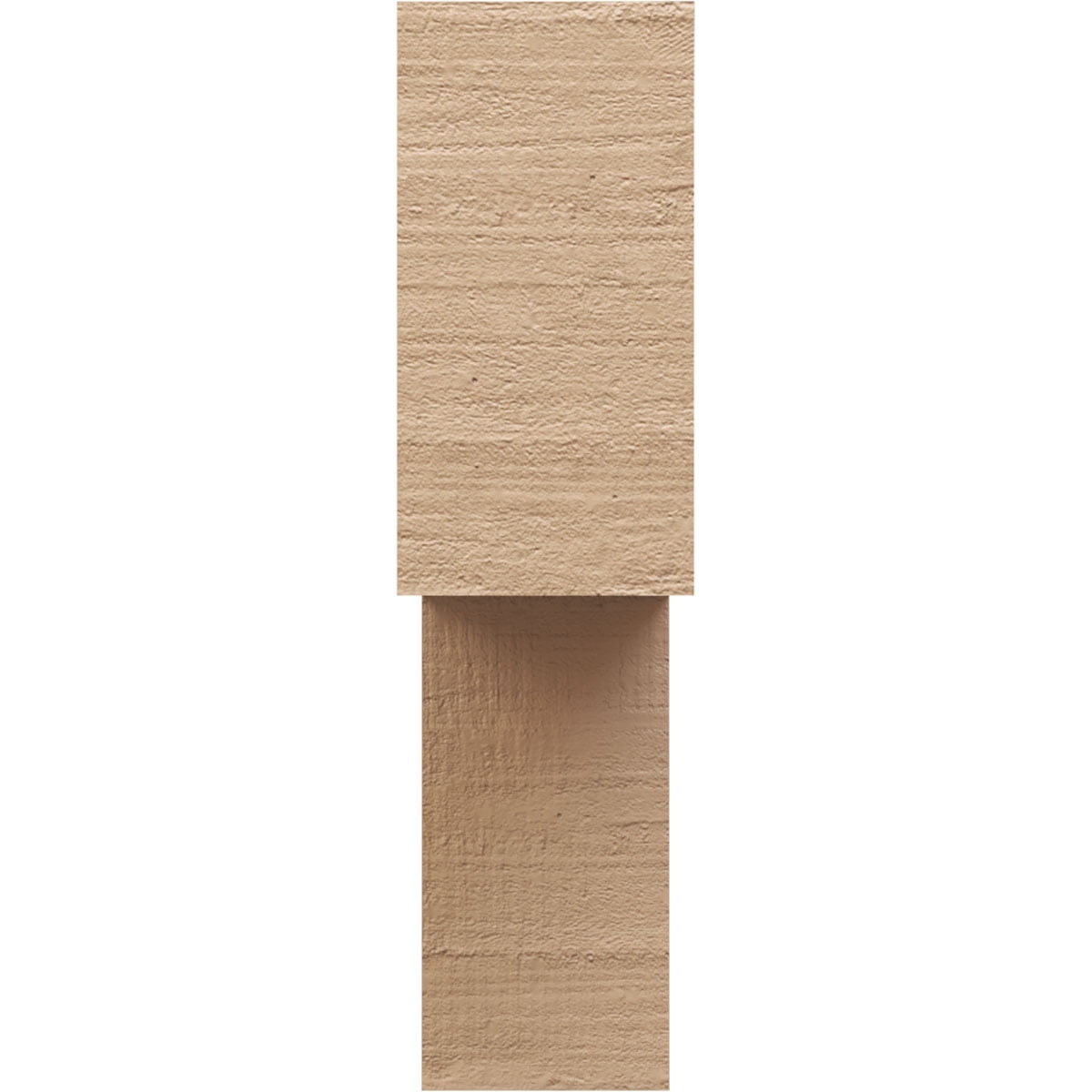 8"W x 32"D x 32"H Thin Chapel Hill Rough Cedar Woodgrain TimberThane Corbel, Primed Tan