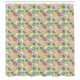 thumbnail image 3 of Ambesonne Easter Shower Curtain, Floral Ornamental Egg Forms, 69"Wx75"L, Multicolor, 3 of 3