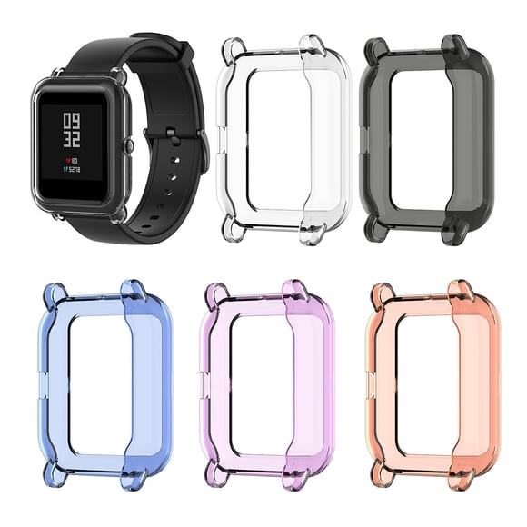 Funda Protectora TUP Transparente para Reloj Inteligente Compatible con AMAZFIT Bip para AMAZFIT Bip S Bip 1S para Amazfit Bip Lite bip Lite 1S para Amazfit A1608