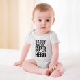 thumbnail image 2 of Daddy Is My Superhero - Baby Clothes - Funny Newborn Bodysuit Outfits for Boys And Girls White-style-1 9months, 2 of 7