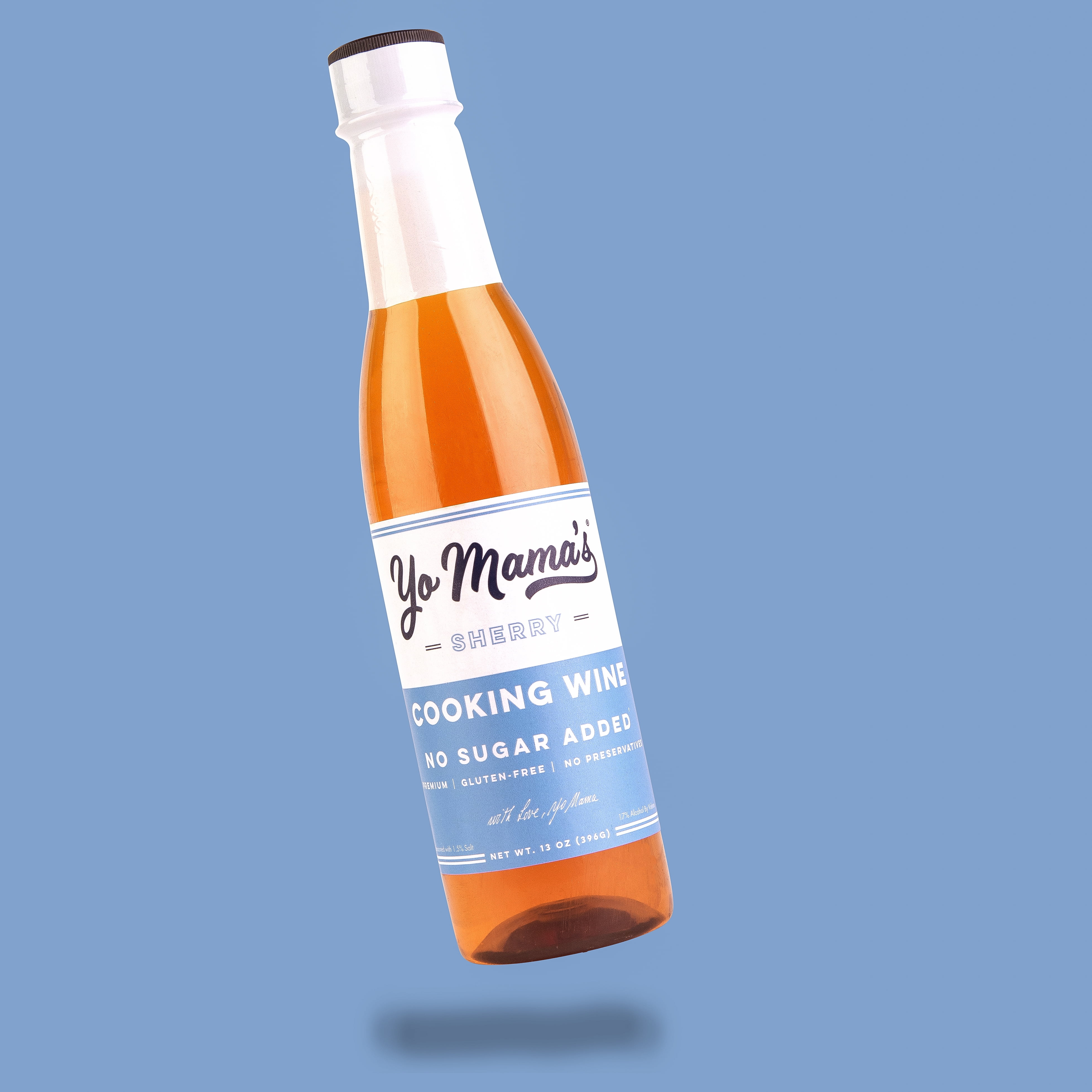 Yo Mama's Foods Premium Sherry Cooking Wine, No Sugar Added, Gluten Free, 1 Bottle