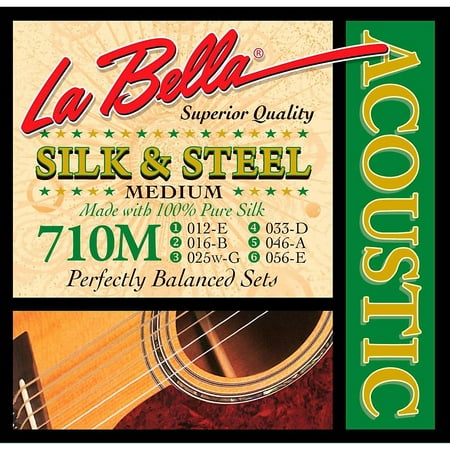 LaBella 710M Silk & Steel Medium Acoustic Guitar