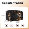 thumbnail image 5 of Lsque Dapper Cat in Sunglasses Print 2 Slice Toaster Cover , Kitchen Appliance Dustproof Protector , Toaster Protector Dustproof Kitchen Appliance Cover, 5 of 7