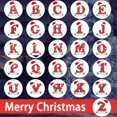 thumbnail image 1 of Adorno navideño personalizado Homerr, decoración festiva navideña, colgante navideño, adorno colgante creativo personalizado con alfabeto para decoración festiva del árbol de Navidad., 1 of 8