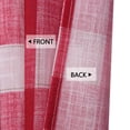 thumbnail image 5 of Buffalo Plaid Tier Curtains, Rod Pocket Checkered Light Filtering Curtain Valance, 5 of 6