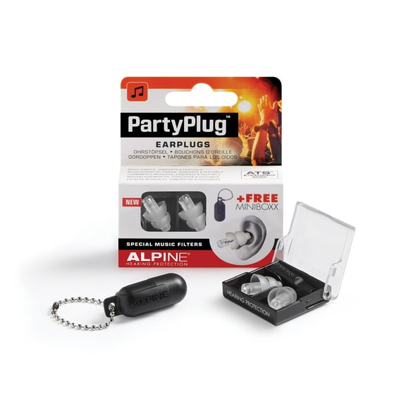 Alpine Partyplug Earplugs Transparent Single