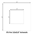 thumbnail image 2 of Off White Pebble Picture Frame Mat for 8x8 Frames - Fits 4x4 Photos - 25 Mats, 2 of 7