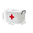 thumbnail image 1 of Household First Aid Box Multiple-layer Indoor Outdoor portable first aid case Portable Bandage portable first Prep Pads Storage Organizer Case, L, 1 of 8