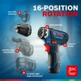 thumbnail image 4 of Bosch 5-In-1 Drill/Driver with Flexiclick System & 12 Volt 2.0 Ah Batteries, 4 of 12