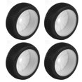 thumbnail image 4 of RC Front Rear Tires and Wheels, Durable High Performance Wear Resistant Environmentally Friendly 17mm Hex RC Wheels and Tires  for 1/8 RC Off Road Car Yellow,White, 4 of 7