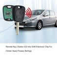 thumbnail image 3 of Sidaley Reemplazo de la llave de la puerta del coche, 2 botones para el vehículo, para el controlador de Control remoto de 433Mhz, accesorios Type2 NO2, 3 of 6