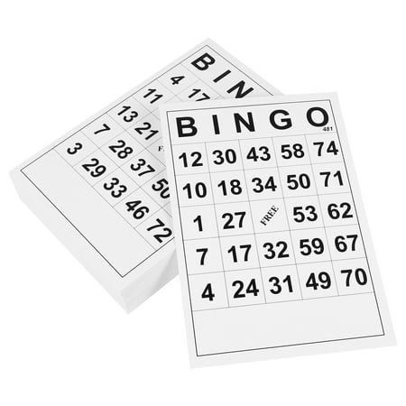 10 Packs of 180 Sheets Bingo Game Cards Funny Bingo Game Gards Paper ...