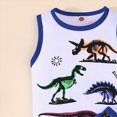 thumbnail image 6 of UAYOTSE Toddler Boys Baby Kids Girls Summer Dinosaur Vest+Shorts Outfit Set Clothes,Sizes 12-18 Months, 6 of 6