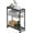 Grey, variant on Small Side Table for Small Spaces - Slim End Table with Magazine Holder - 2 in 1 Design Narrow End Table Living Room - Skinny Bedside Table Nightstand Bedroom Thin Side Table, Black