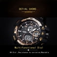 thumbnail image 4 of SMAEL 1376C Reloj de pulsera deportivo para hombre, resistente al agua, multifuncional, de cuarzo y electrónico, 4 of 8