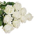 thumbnail image 2 of Artificial Rose Flannel Artificial Flowers Real-like Wedding Home Decor, 2 of 8