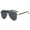 Black, variant on Oversized Wrap Around Retro Sunglasses for Women Classic Shield One Piece Frame Pilot Aviator Big Sunnies UV Protection Metal Frame Designer Shades