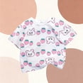 thumbnail image 5 of NAISIBABY Girls Cotton T-Shirt, Short Sleeve Crewneck Cute Graphic Summer Casual Fashion Tees White 2T, 5 of 9