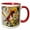 Red/White, variant on 3drose, a Female Rufous Sided Towhee Bird, 11oz Magic Transforming Mug