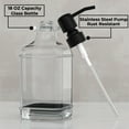 thumbnail image 7 of 2 Pack Soap Dispenser, GLADPURE 18 oz Antique Thick Glass Soap Dispensers-Black, 7 of 7