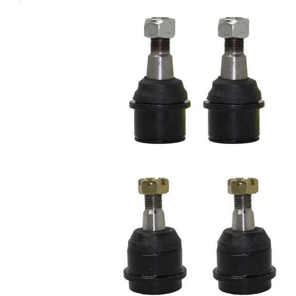 Detroit Axle - 4 Front Ball Joints for 4WD 2000 2001 2002 Dodge Ram 2500 3500 Upper and Lower Ball Joints Assembly Replacement