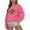 Hot Pink, variant on WXLWZYWL Halloween Sweatshirt for Women Oversized Crewneck Pullover Graphic Long Sleeve Top Cute Y2k Loose Fit
