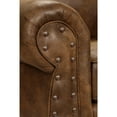 thumbnail image 3 of American Furniture Classics Sedona Brown Microfiber Loveseat with Solid Wood Frame and Nail Head Accents, 3 of 8